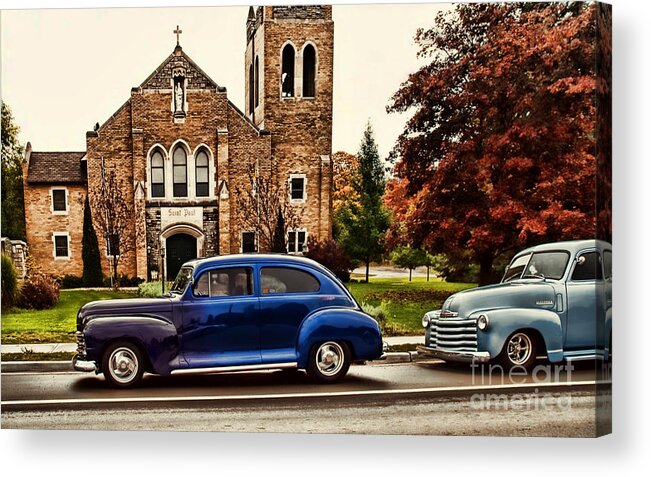 Car Acrylic Print featuring the photograph Church by Terry Doyle