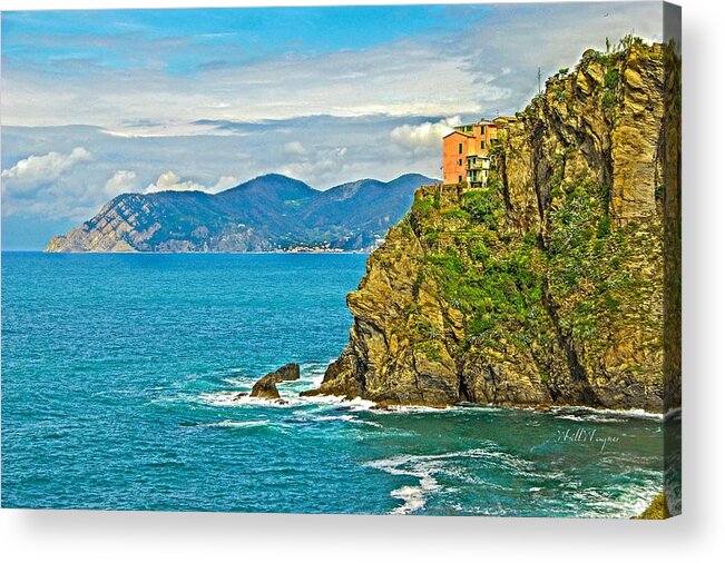 Ocean Acrylic Print featuring the photograph Cinque Terre 1 by Will Wagner