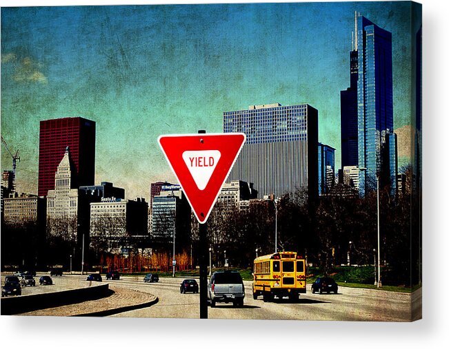 Traffic Acrylic Print featuring the photograph City Life by Milena Ilieva
