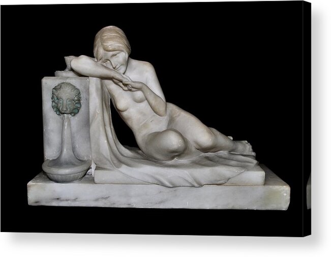 Marble Nude Acrylic Print featuring the photograph Classic Beauty by Andrea Kollo