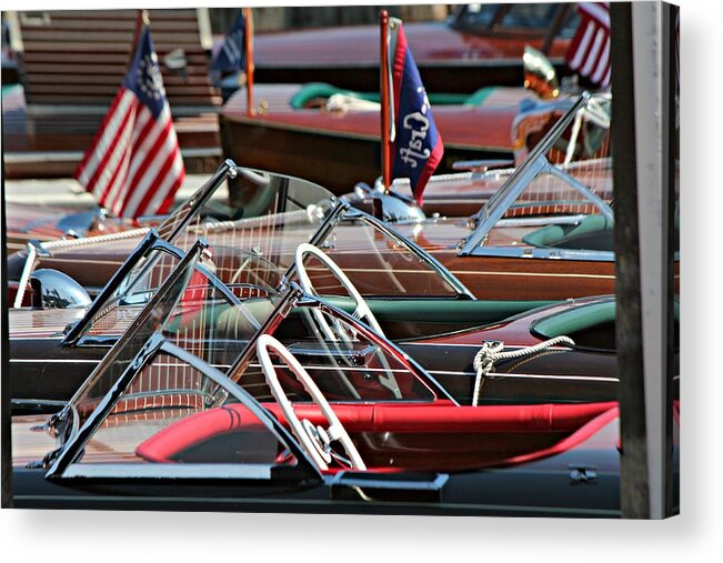 Boat Acrylic Print featuring the photograph Classic Boats by Steve Natale