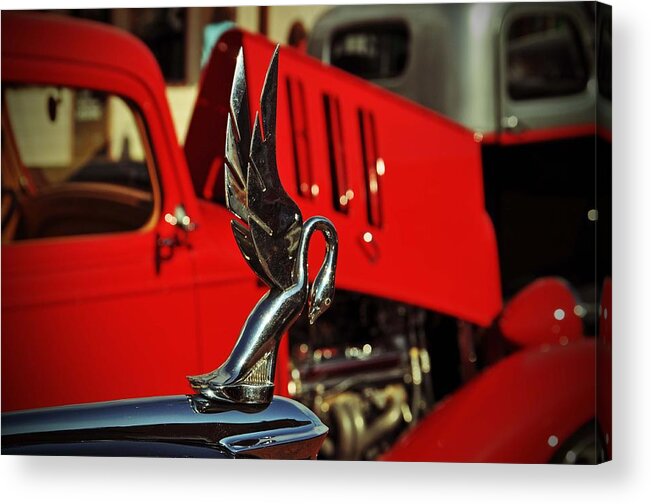 1933 Chevrolet Acrylic Print featuring the photograph Classic Hood Ornament by Jeanne May