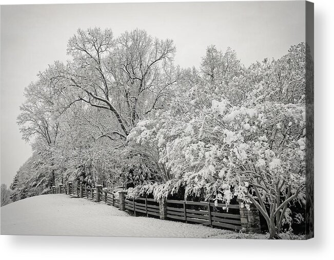 Landscape Acrylic Print featuring the photograph Classic Snow by Carol Whaley Addassi