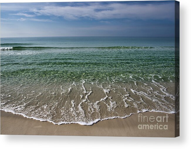 The Beach Acrylic Print featuring the photograph Clear Water by David Arment