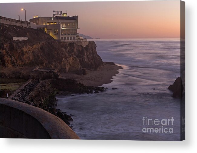 Cliff House Acrylic Print featuring the photograph Cliff House Sunset by Kate Brown
