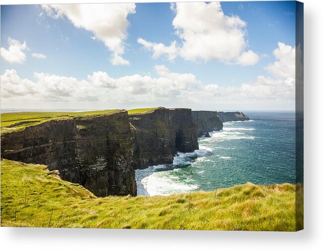 Tranquility Acrylic Print featuring the photograph Cliffs Of Moher, Liscannor, County by Kevin Kozicki