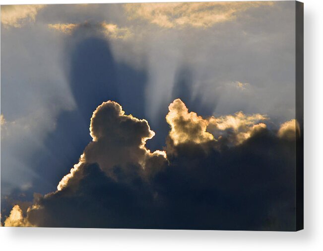 Clouds Acrylic Print featuring the photograph Cloud Shadows by Charlotte Schafer
