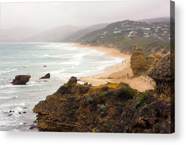 Australia Acrylic Print featuring the photograph Cloudy Day Along the Great Ocean Road #3 by Stuart Litoff