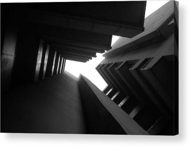 Architecture Acrylic Print featuring the photograph Cluster Block - Denys Lasdun by Peter Cassidy