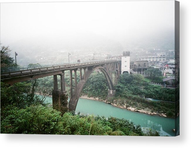 Arch Acrylic Print featuring the photograph Coal Mine Bridge by By Khfan