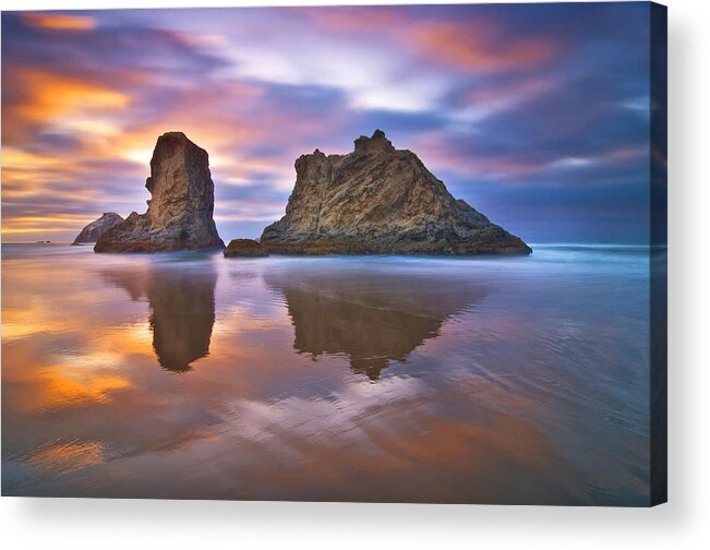 Clouds Acrylic Print featuring the photograph Coastal Cloud Dance by Darren White