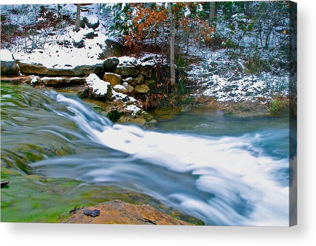 Water Flow Acrylic Print featuring the photograph Cold Silk by John Rohloff