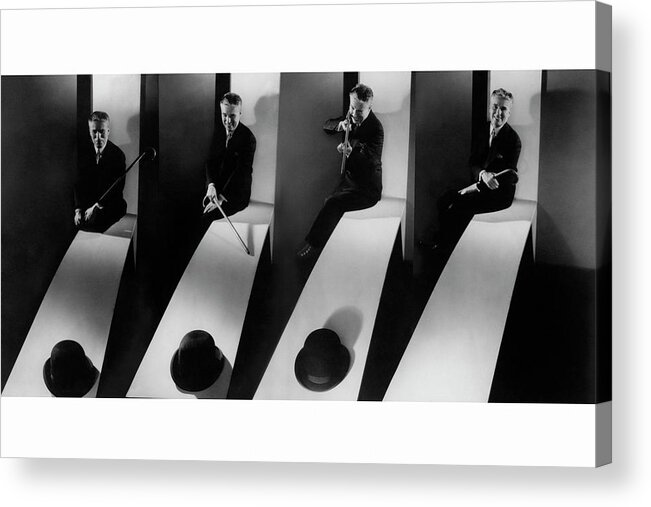 Personality Acrylic Print featuring the photograph Collage Of Charlie Chaplin by Edward Steichen