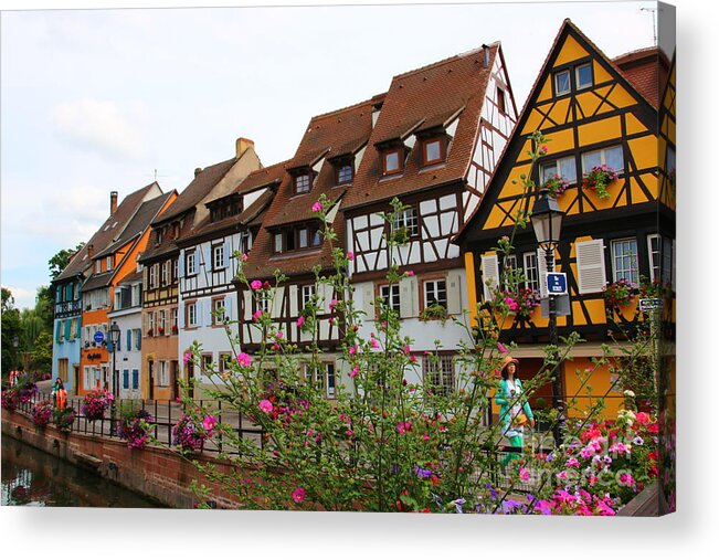 Canal Acrylic Print featuring the photograph Colmar 3 by Amanda Mohler