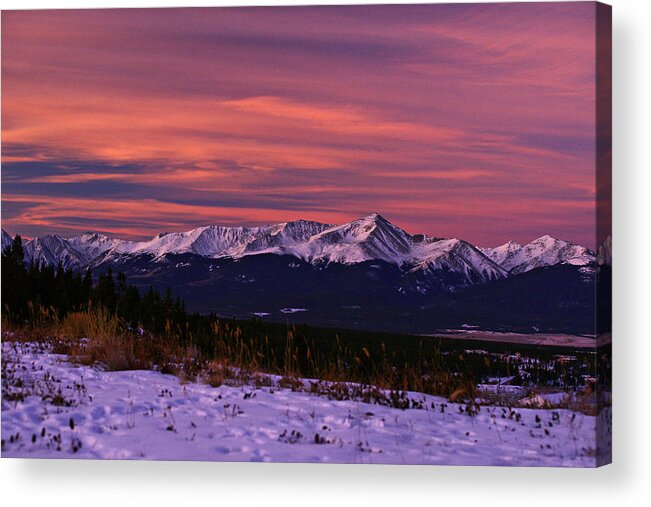 Colorado Acrylic Print featuring the photograph Color of Dawn by Jeremy Rhoades