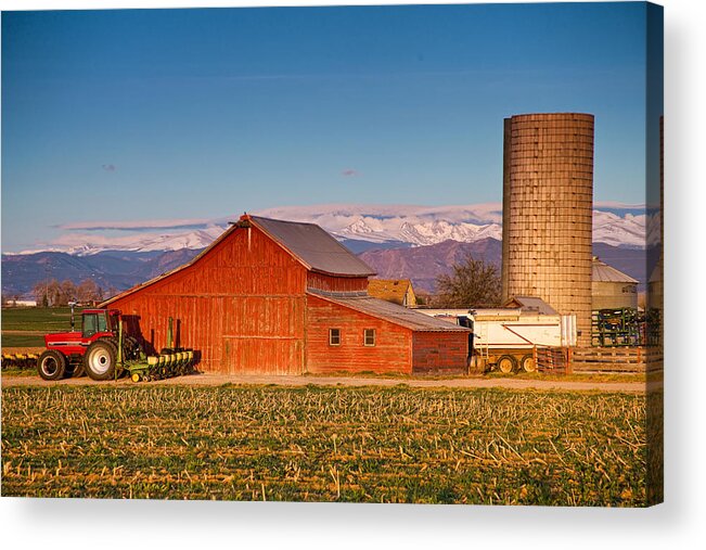 Colorado Acrylic Print featuring the photograph Colorado Front Range Farming by James BO Insogna