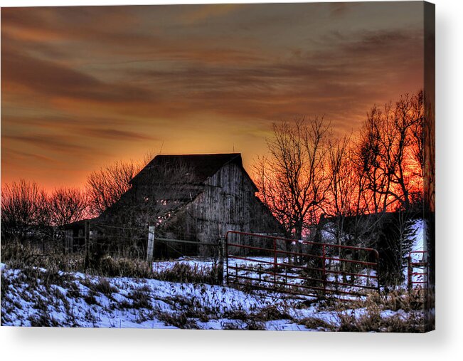 Barn Acrylic Print featuring the photograph Colored by Thomas Danilovich