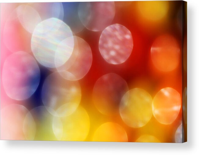 Bright Acrylic Print featuring the photograph Colorful Abstract 4 by Mary Bedy