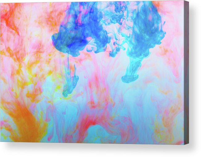 Art Acrylic Print featuring the photograph Colorful Dyes In Water by Diane Macdonald