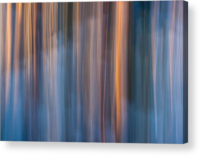 Abstract Acrylic Print featuring the photograph Colors of dusk by Davorin Mance
