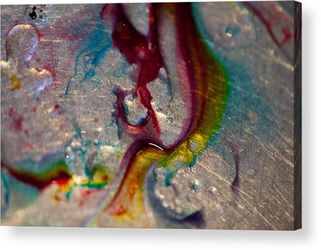 Water Acrylic Print featuring the photograph Colourful Sink 2 by Carole Hinding