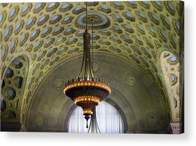 Tofd Acrylic Print featuring the photograph Commerce Court North Ceiling by Nicky Jameson