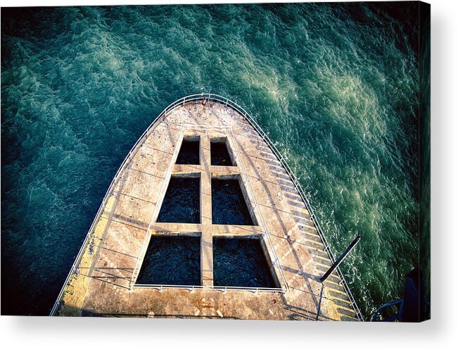 Boat Acrylic Print featuring the photograph Concrete Ship by Digiblocks Photography