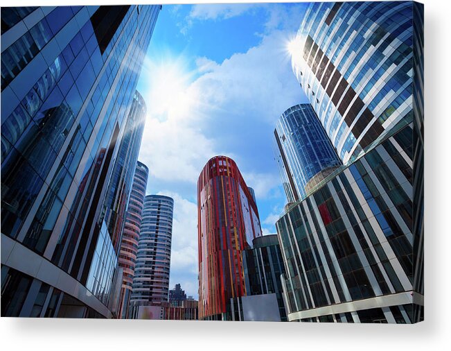 Chinese Culture Acrylic Print featuring the photograph Contemporary Building by Ithinksky