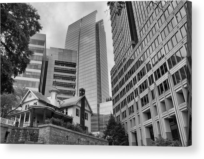 Atlanta Acrylic Print featuring the photograph Contrasting Southern Architecture by Douglas Barnard