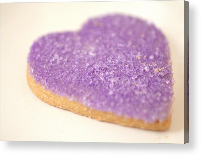 Heartshaped Acrylic Print featuring the photograph Cookie Heart by The Art Of Marilyn Ridoutt-Greene