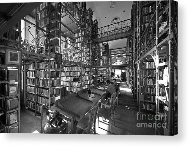 Cornell University Acrylic Print featuring the photograph Cornell University Uris Library by University Icons