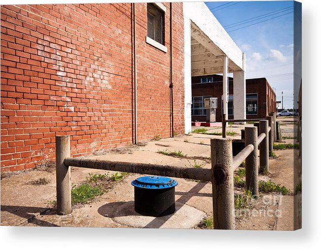 Abandoned Acrylic Print featuring the photograph Corner Gas Station by Lawrence Burry