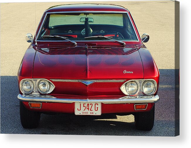 Dice Acrylic Print featuring the photograph Corvair by Frozen in Time Fine Art Photography