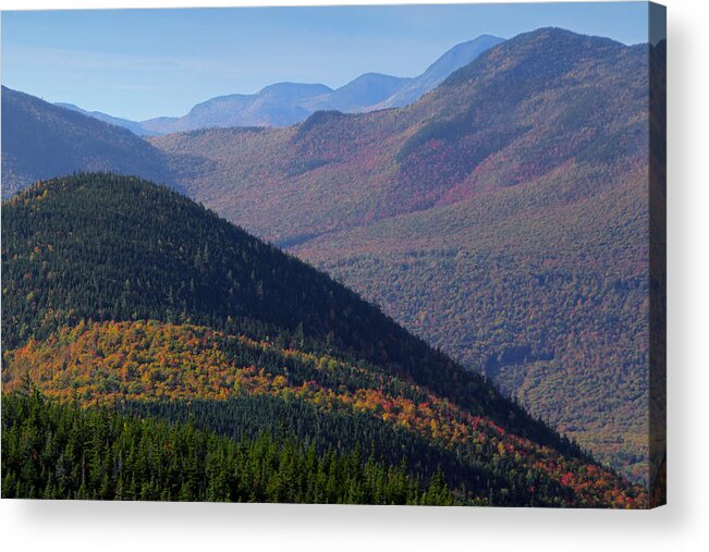 New Hampshire Acrylic Print featuring the photograph Crawford Early Morning - A Slash of Color by White Mountain Images