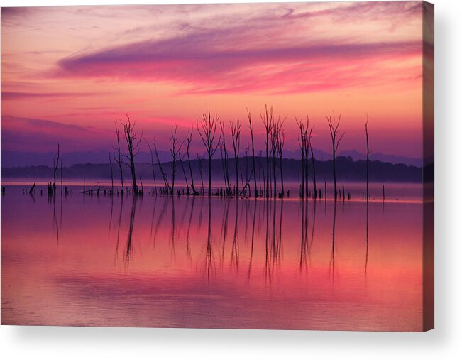 Sunrise Acrylic Print featuring the photograph Crimson Morn by Roger Becker