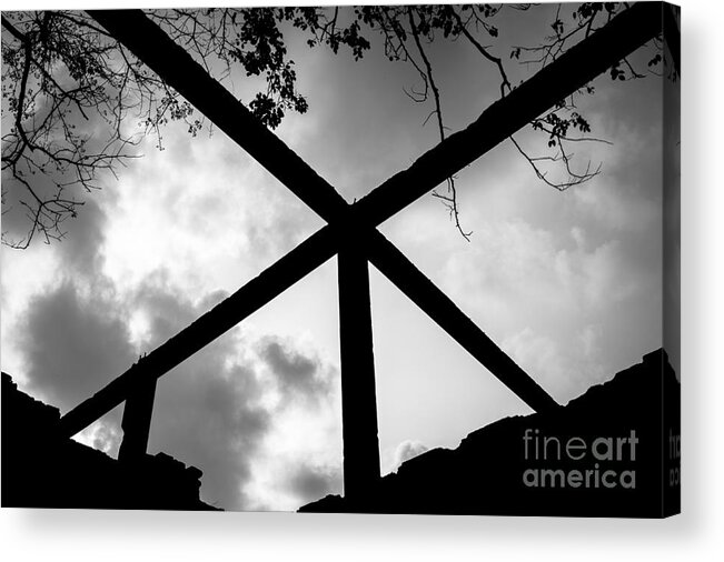 Cross Acrylic Print featuring the photograph Cross to Bear by Dean Harte