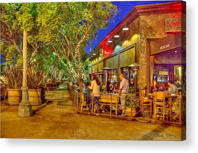 Staley Acrylic Print featuring the photograph Culver City Cantina by Chuck Staley
