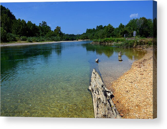 Landscape Acrylic Print featuring the photograph Current River by Lena Wilhite