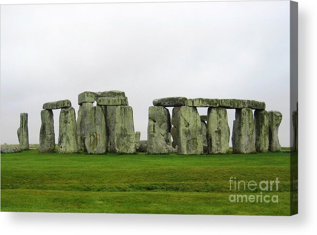 Stonehenge Acrylic Print featuring the photograph Curvature by Denise Railey