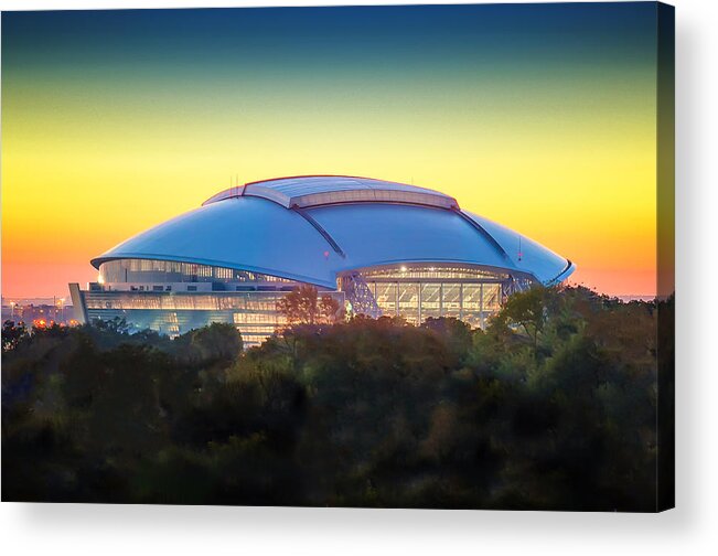 Americas Team Acrylic Print featuring the photograph Home of the Dallas Cowboys by Victor Culpepper