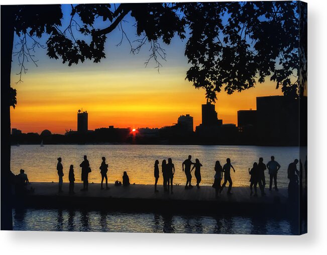 Boston Acrylic Print featuring the photograph Dance Until the Sun Goes Down by Sylvia J Zarco