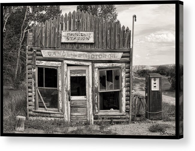 Daniel Station Acrylic Print featuring the photograph Daniel Station in Wyoming by Peggy Dietz