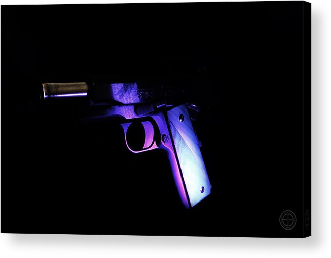 Gun Acrylic Print featuring the digital art Dark Visions by Jorge Estrada