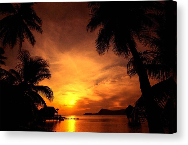 Polynesia Acrylic Print featuring the photograph Darkness Shall Not Overcome by Jim Southwell
