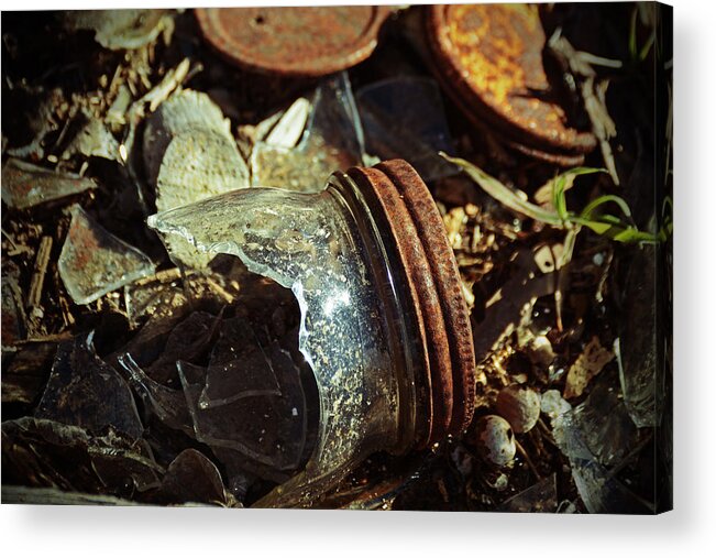 Mason Jar Acrylic Print featuring the photograph Days Gone By by Jeanne May