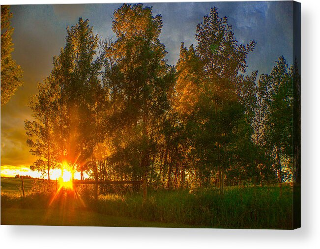 Sunset Acrylic Print featuring the photograph Day's last light by Thomas Nay