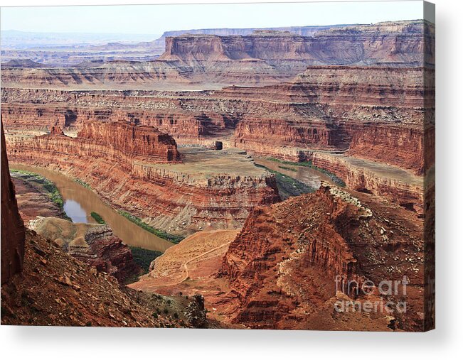 Nature Acrylic Print featuring the photograph Dead Horse Point by Kathy McClure