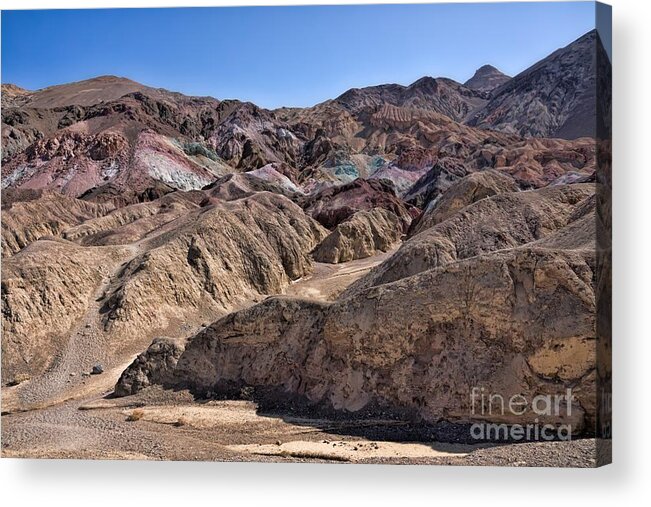 California Acrylic Print featuring the photograph Death Valley Artist Pallet by Peggy Hughes