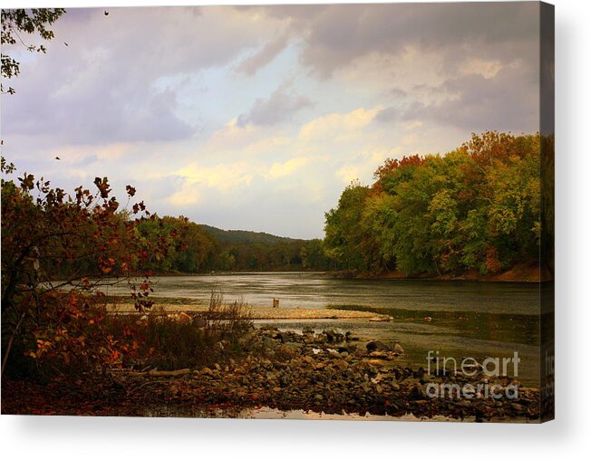 Landscape Acrylic Print featuring the photograph Delaware River by Marcia Lee Jones