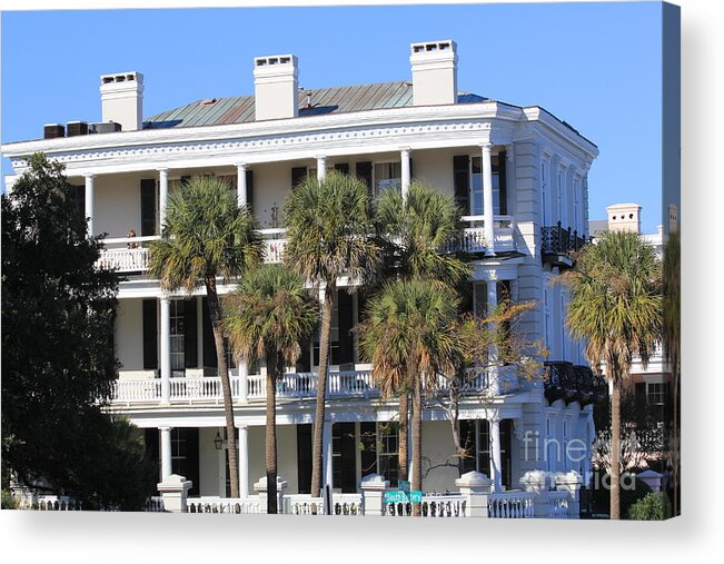 1 East Battery Acrylic Print featuring the photograph DeSaussure House by Richard Amble